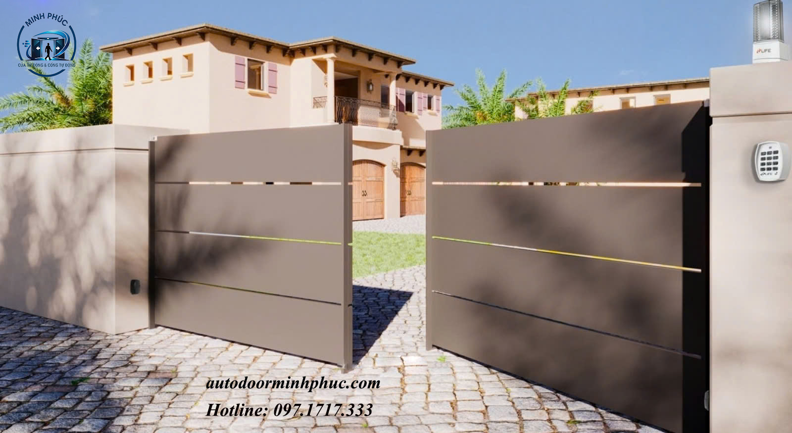 cổng tự động âm sàn