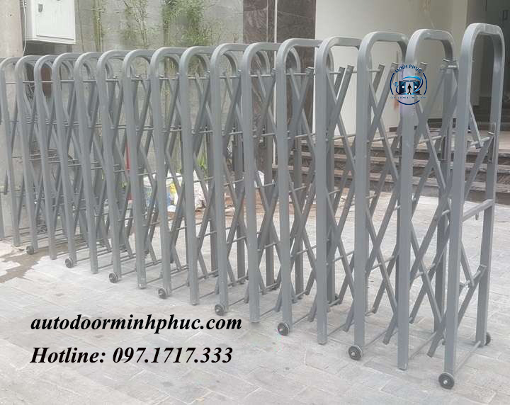 cổng xếp tự động