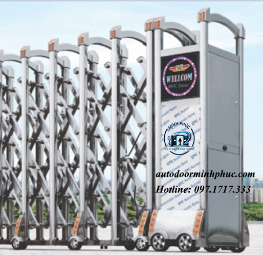 cổng xếp tự động
