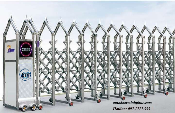 cổng xếp tự động