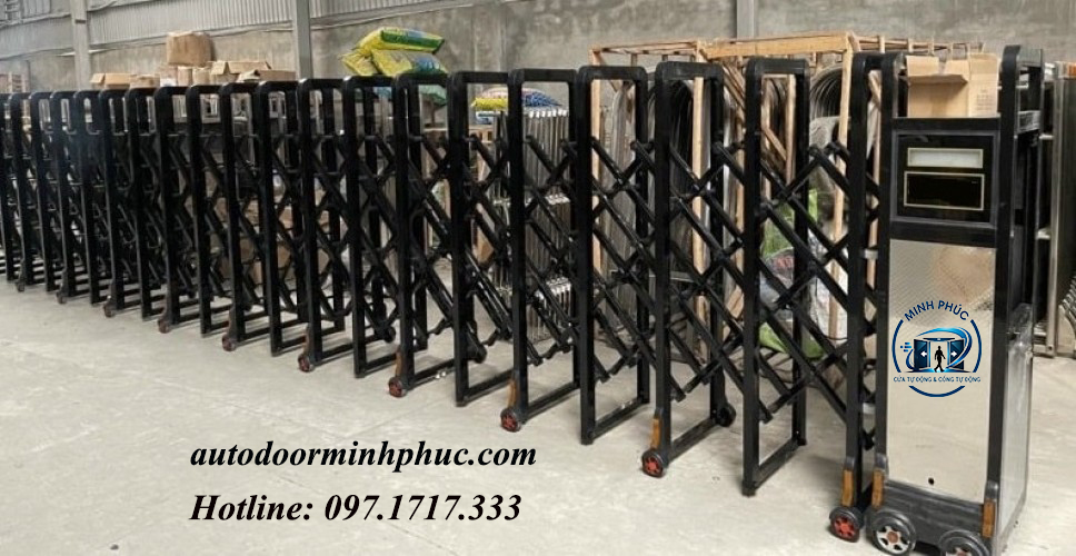 cổng xếp tự động
